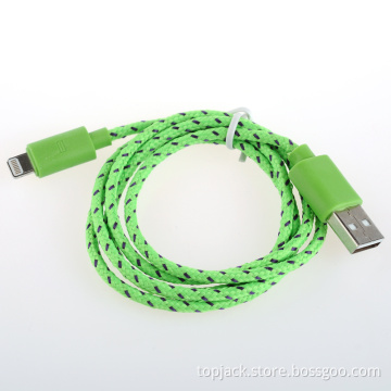 USB 2.0 to 8-Pin Nylon Cable for iPhone 5 / iPad 4 (NL-208)